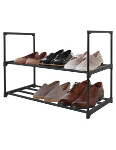 Estante para Zapatos Americanflat 2 Niveles Negro 43.2x67.3 cm