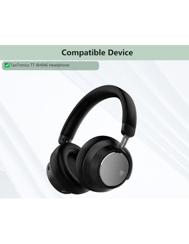 Almohadillas de Reemplazo TaoTronics TT-BH046 - Cuero y Espuma