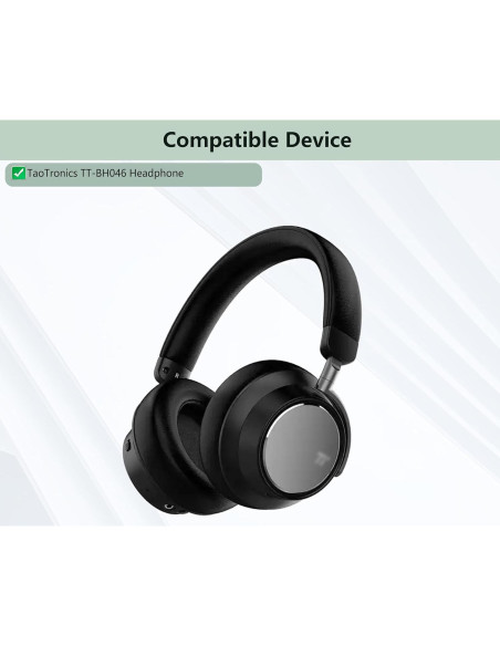Almohadillas de Reemplazo TaoTronics TT-BH046 - Cuero y Espuma