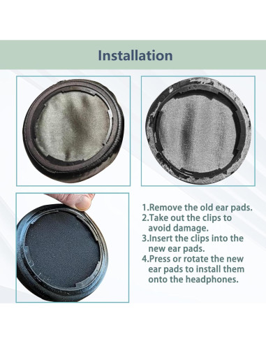 Almohadillas de Reemplazo TaoTronics TT-BH046 - Cuero y Espuma