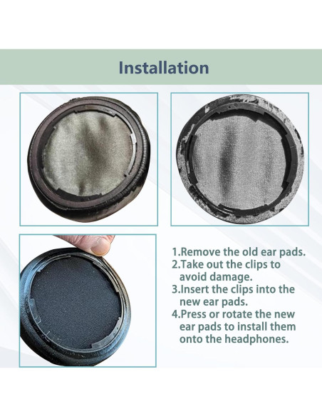 Almohadillas de Reemplazo TaoTronics TT-BH046 - Cuero y Espuma