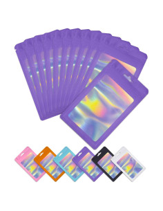 Bolsas Reutilizables Holográficas Colemoly 300 PCS 10.16x15.24 cm
