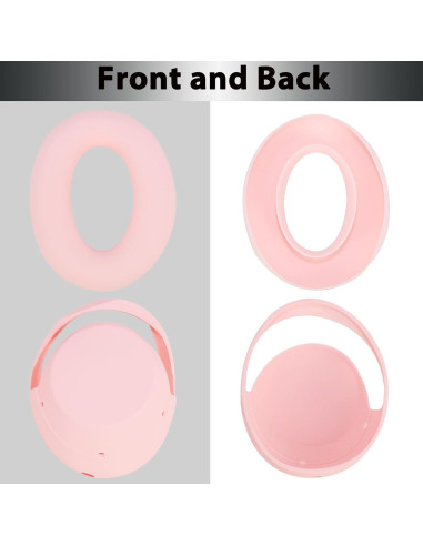 Cubiertas de silicona Adhiper para auriculares Sony WH-1000XM4 - Rosa