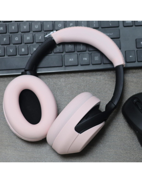 Cubiertas de silicona Adhiper para auriculares Sony WH-1000XM4 - Rosa Cubiertas de silicona Adhiper para auriculares Sony WH-1000XM4 - Rosa