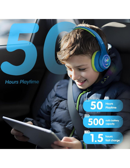 Auriculares Inalámbricos LOBKIN para Niños con Cancelación de Ruido