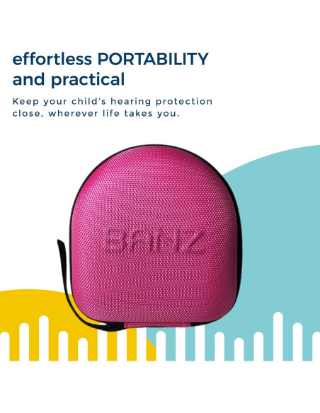 Funda de Viaje para Auriculares BANZ Niños - Magenta - Compacta y Duradera Funda de Viaje para Auriculares BANZ Niños - Magenta - Compacta y Duradera