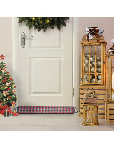 Tope de puerta WochiTV 76 cm Triángulo Aislante Tartán