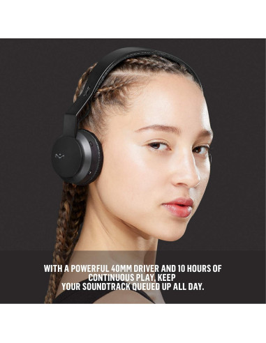 Auriculares Inalámbricos Bluetooth House of Marley Rebel Negro