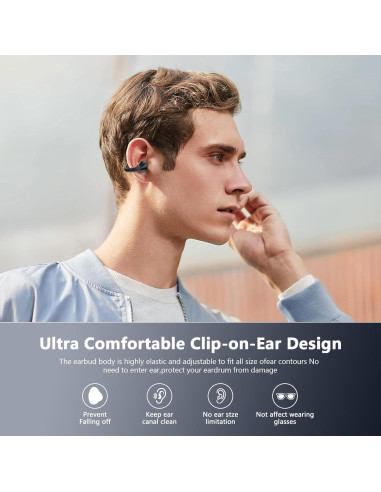 Auriculares Inalámbricos Bluetooth 5.3 Dufiga Q71 Negro IPX7