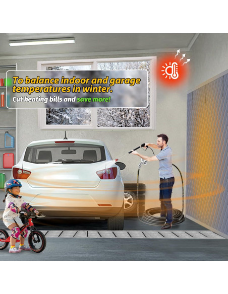 Cortina Aislante para Puerta de Garaje ABVRUN 4.88x2.13m