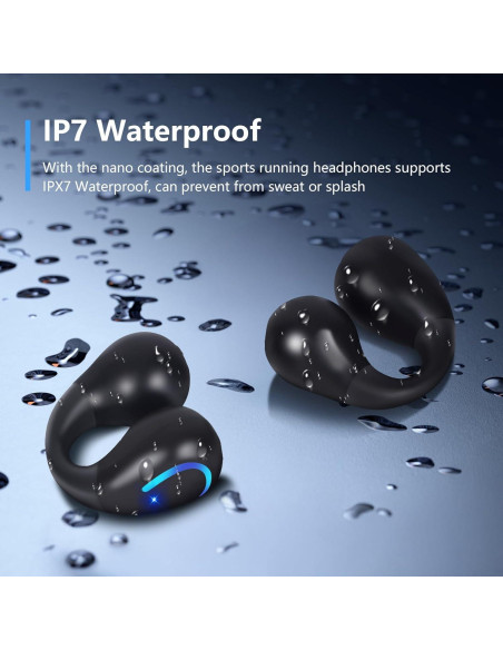 Auriculares Inalámbricos Bluetooth 5.3 Dufiga Q71 Negro IPX7