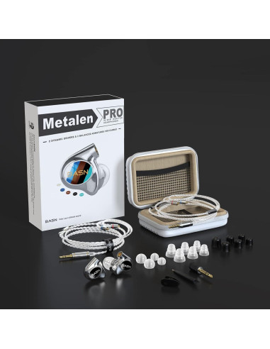 Auriculares In-Ear BASN Metalen PRO con Aislamiento de Ruido