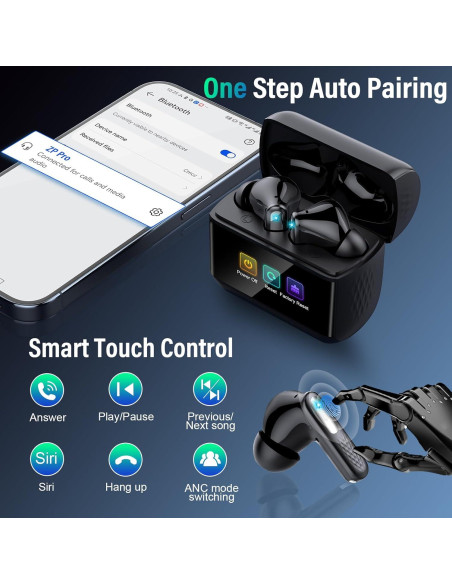 Auriculares Inalámbricos ZYHKON Z9Pro Bluetooth 5.4 IPX7 48H