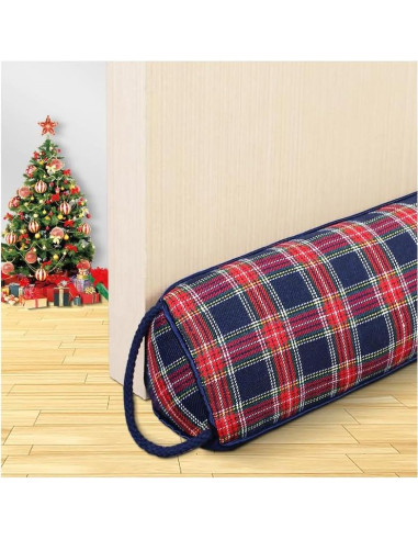 Tope de puerta WochiTV 76 cm Triángulo Aislante Tartán