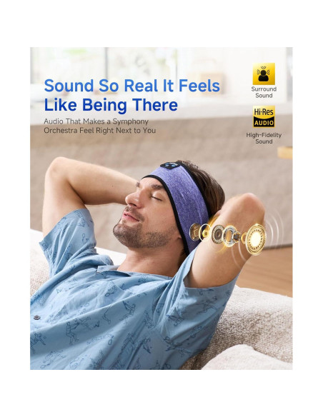 Auriculares para dormir Perytong Bluetooth 5.4 HD 113g Auriculares para dormir Perytong Bluetooth 5.4 HD 113g