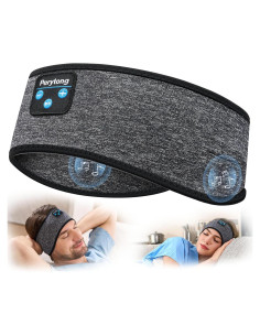 Auriculares para dormir Bluetooth 5.4 Perytong con banda gris