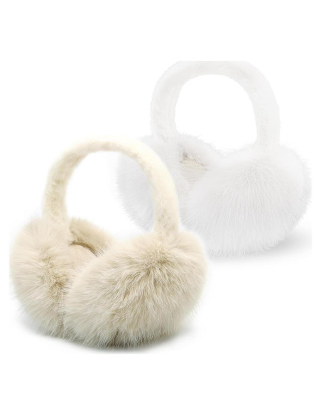 Orejeras de Invierno Plegables para Mujeres - Suave y Cálidas
