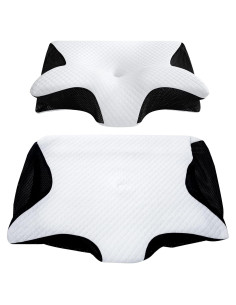 Funda de Almohada Cervical HOMCA Hipoalergénica 60x40 cm Negra