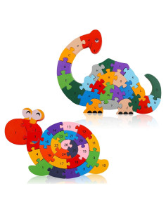 Rompecabezas de Madera LovesTown para Niños - Alfabeto y Números
