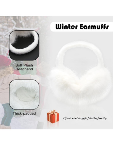 Orejeras de Invierno Plegables para Mujeres - Suave y Cálidas