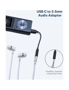Adaptador USB-C a 3.5mm iFLYTEK para grabadora de voz 2