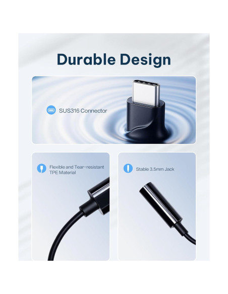 Adaptador USB-C a 3.5mm iFLYTEK para grabadora de voz