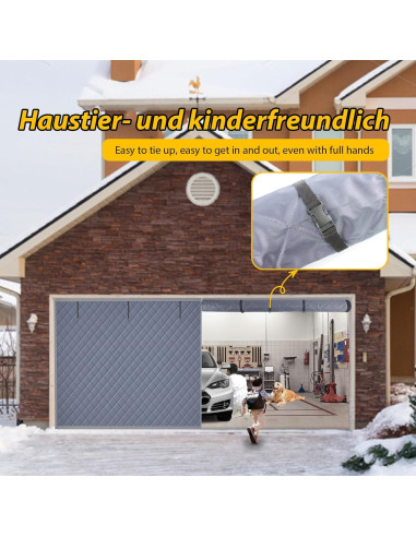 Cortina Aislante para Puerta de Garaje ABVRUN 4.88x2.13m