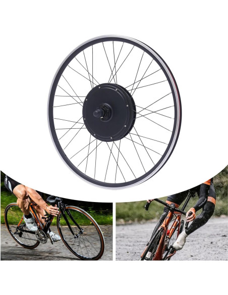 Kit de Conversión E-Bike LpqOxnm 48V 1000W Rueda Delantera 28-29"