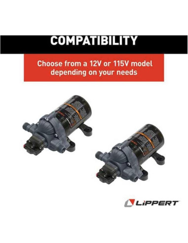 Bomba de Agua Flow Max Lippert 115V 11.36 L/min para RV