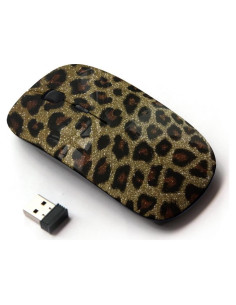 Ratón Inalámbrico Óptico KawaiiMouse Leopardo 2.4GHz