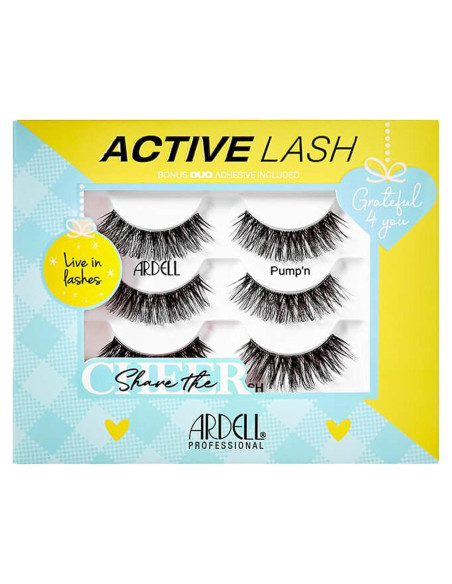 Conjunto de Pestañas Postizas Ardell Active Lash Pump'n - 3 Pares