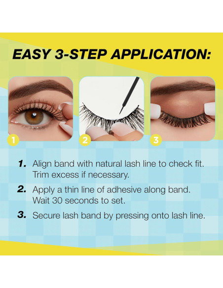 Conjunto de Pestañas Postizas Ardell Active Lash Pump'n - 3 Pares