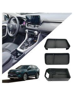 Organizador de Consola Central 3PCS AZ-Gaea para Toyota RAV4 2019-2025