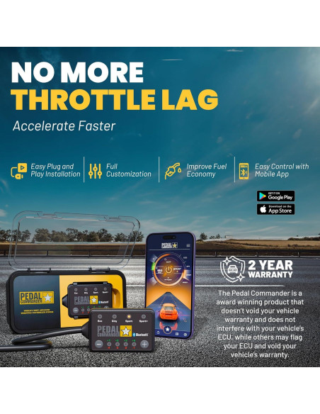 Controlador de Respuesta del Acelerador Pedal Commander PC65 para Chevrolet Silverado 2007-2018