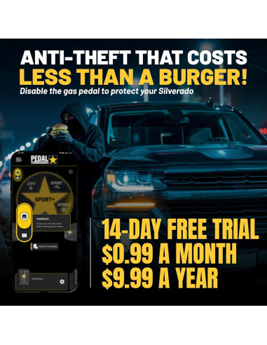 Controlador de Respuesta del Acelerador Pedal Commander PC65 para Chevrolet Silverado 2007-2018