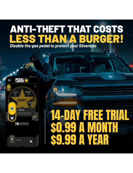 Controlador de Respuesta del Acelerador Pedal Commander PC65 para Chevrolet Silverado 2007-2018