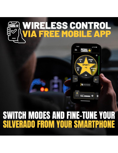 Controlador de Respuesta del Acelerador Pedal Commander PC65 para Chevrolet Silverado 2007-2018