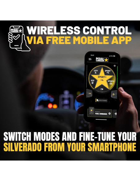 Controlador de Respuesta del Acelerador Pedal Commander PC65 para Chevrolet Silverado 2007-2018