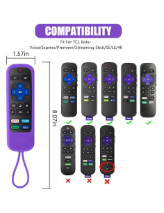 Funda de Silicona Antideslizante BE Beautiful Earth para Control Remoto Roku 2