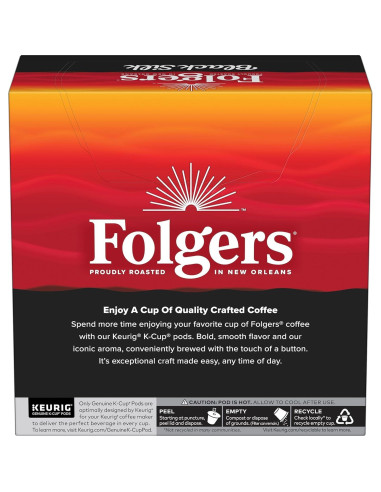Café Folgers Black Silk Tostado Oscuro 128 Cápsulas K-Cup