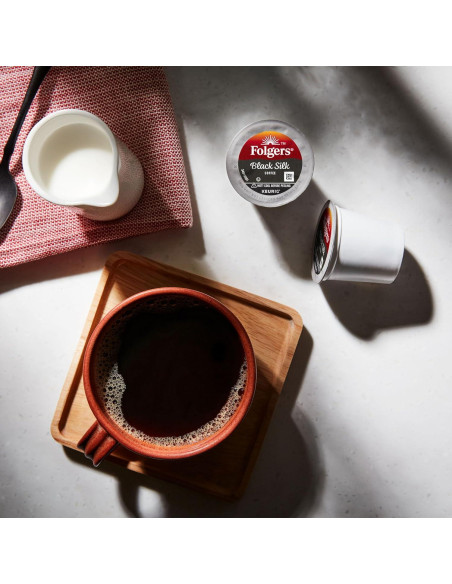 Café Folgers Black Silk Tostado Oscuro 128 Cápsulas K-Cup