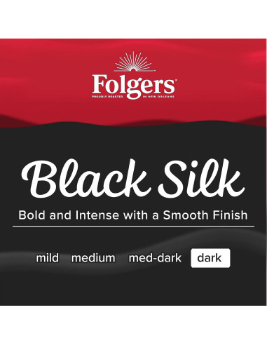 Café Folgers Black Silk Tostado Oscuro 128 Cápsulas K-Cup