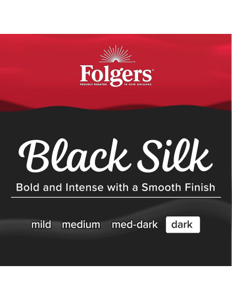 Café Folgers Black Silk Tostado Oscuro 128 Cápsulas K-Cup
