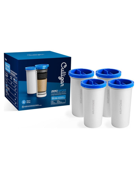 Filtro de Agua Culligan ZeroWater 4-Pack - Reduce Plomo y PFAS