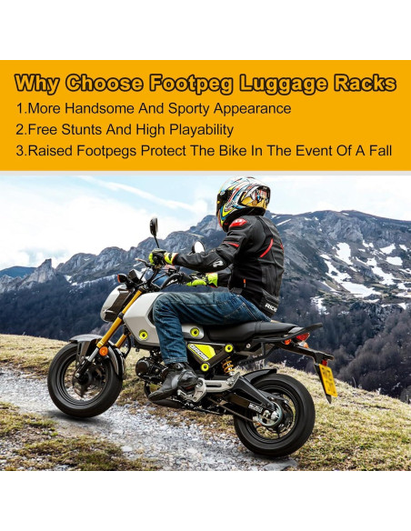 Soporte Trasero PSLER para Motocicleta MSX 125 2013-2020 - Hierro Negro