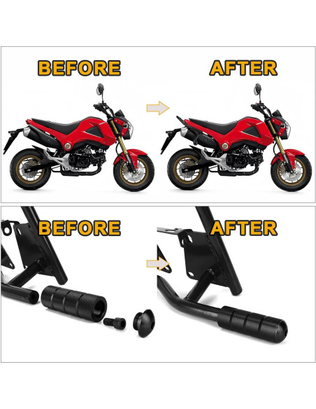 Soporte Trasero PSLER para Motocicleta MSX 125 2013-2020 - Hierro Negro