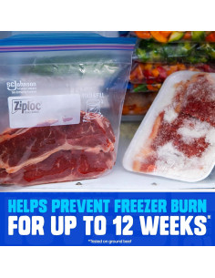 Bolsas de Congelador Ziploc de 3.78L - 16 Unidades Reutilizables 2