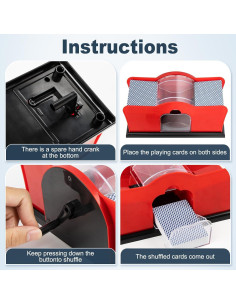 Barajador Manual de Cartas Autotron A-001 con 2 Barajas 2