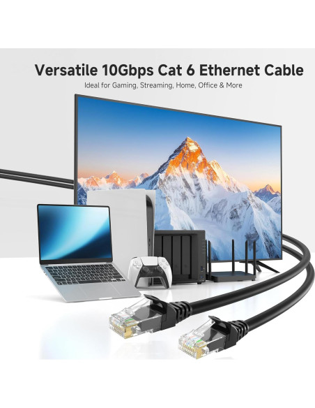 Cable Ethernet Cat 6 Cable Matters 7.62m Negro 10Gbps