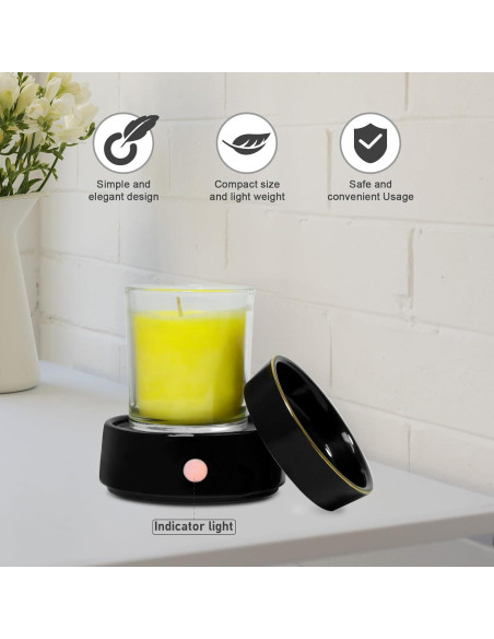 Calentador de Cera Bobolyn Cerámico con Temporizador y Apagado Automático